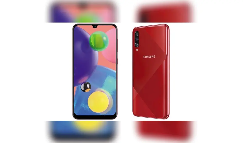 El Samsung Galaxy A70s tiene una pantalla AMOLED de 6.7 pulgadas. El Samsung Galaxy A70s tiene una pantalla AMOLED de 6.7 pulgadas.