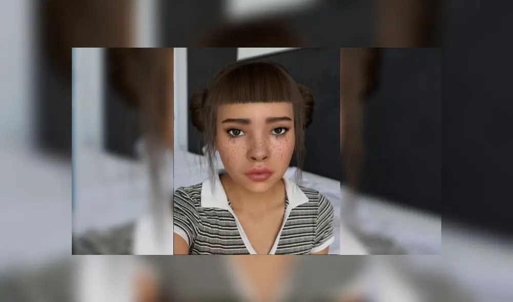 Lil Miquela es una robot virtual creada por un ordenador a partir de imágenes 3D.