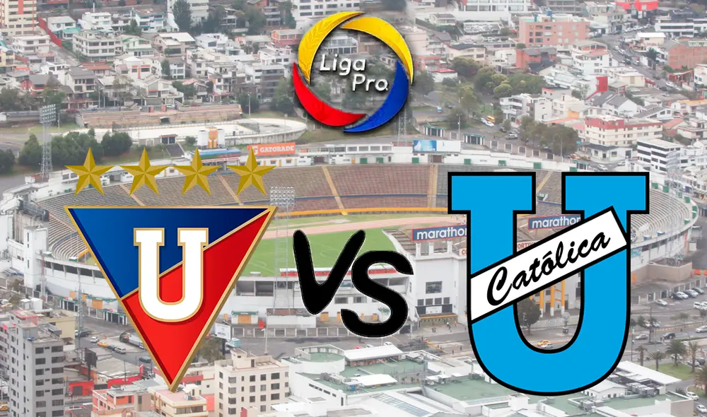 Liga de Quito se enfrenta a Universidad Católica por la Liga Pro Ecuador 2019. Foto: Composición Liga de Quito se enfrenta a Universidad Católica por la Liga Pro Ecuador 2019. Foto: Composición