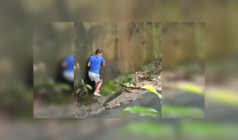 Desliza para ver más imágenes que muestran el valiente gesto de este menor. (captura / YouTube)