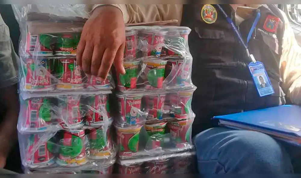 El yogurt vencido era comercializado por los ambulantes.