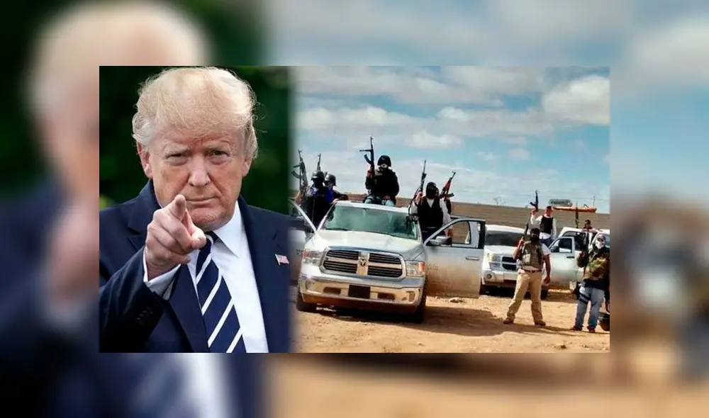 Según Donald Trump, el narcotráfico mexicano deja 100 mil muertos al año. Foto: Composición