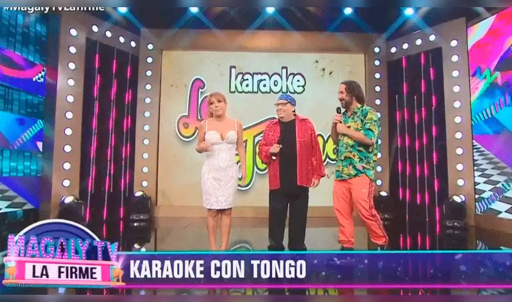 Magaly Medina queda en 'shock' al oír cantar a Tongo sus éxitos en inglés