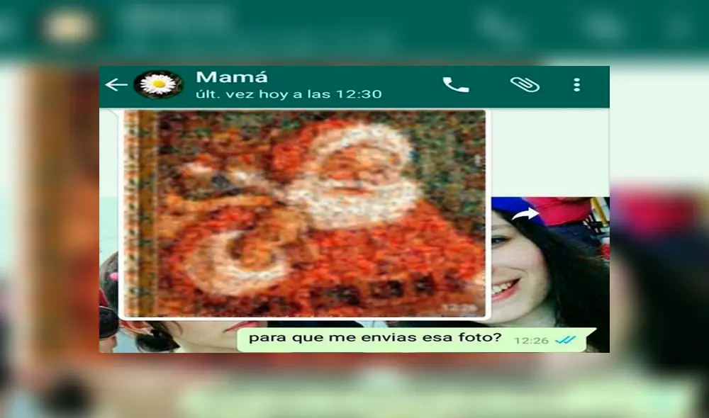 WhatsApp Viral: envió inocente foto de Papá Noel y descubre terrible secreto al hacer zoom [FOTOS]