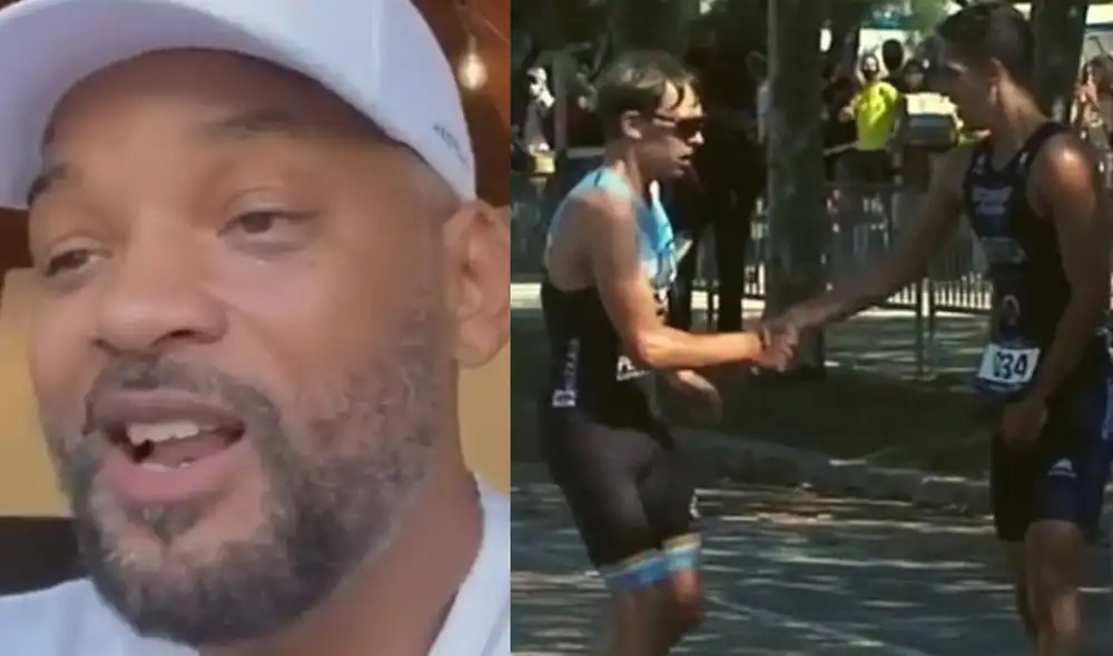 Will Smith felicitó a atleta español. Foto: Twitter Will Smith felicitó a atleta español. Foto: Twitter