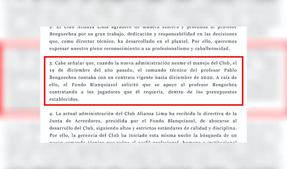 Alianza Lima: Comando Sur exige a la dirigencia no “lavarse las manos” con la salida de Bengoechea [FOTOS]