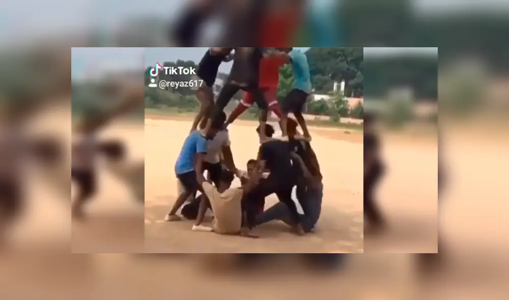 En Facebook, un grupo de chicos se animaron a realizar un peligroso truco y el resultado sorprendió.