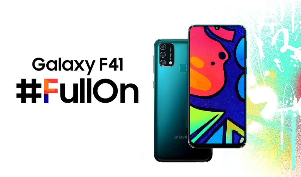 Presentación oficial del nuevo Galaxy F41. Foto: Samsung