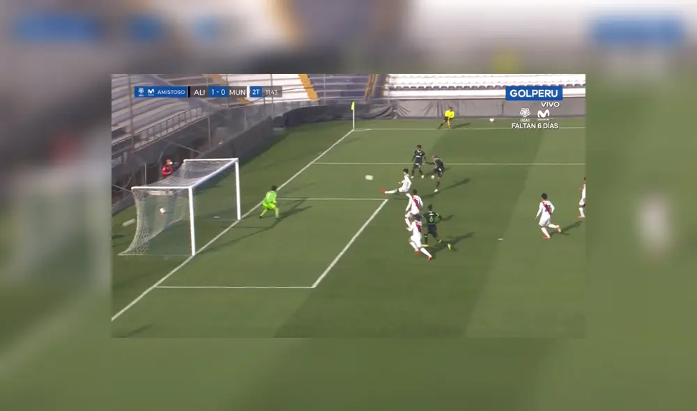 Alianza Lima vs Municipal: Gol de Gonzalo Sánchez. Foto: Captura