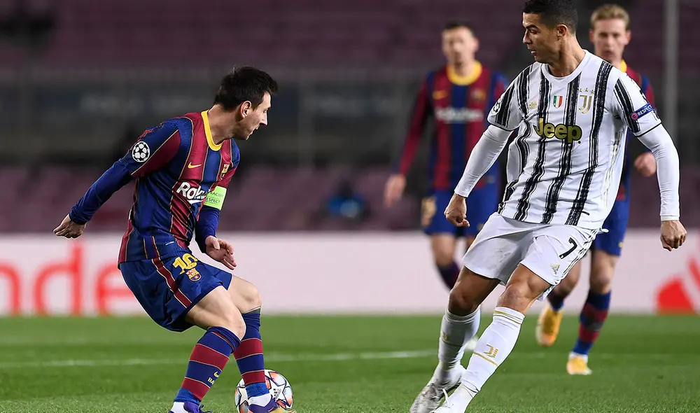 Messi y Cristiano se enfrentaron este 2020 en la fase de grupos de la Champions. Foto: AFP