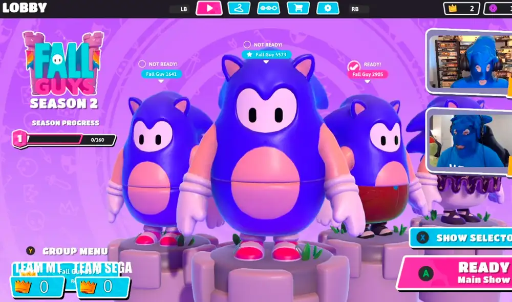 La skin de Sonic estará disponible en las versiones de Fall Guys para PC y PS4. Foto: Fall Guys La skin de Sonic estará disponible en las versiones de Fall Guys para PC y PS4. Foto: Fall Guys