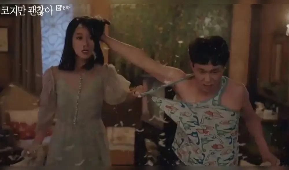 Desliza para ver más fotos de Oh Jung Se como Sang Tae del dorama It's okay to not be okay. Créditos: Netflix y tvN