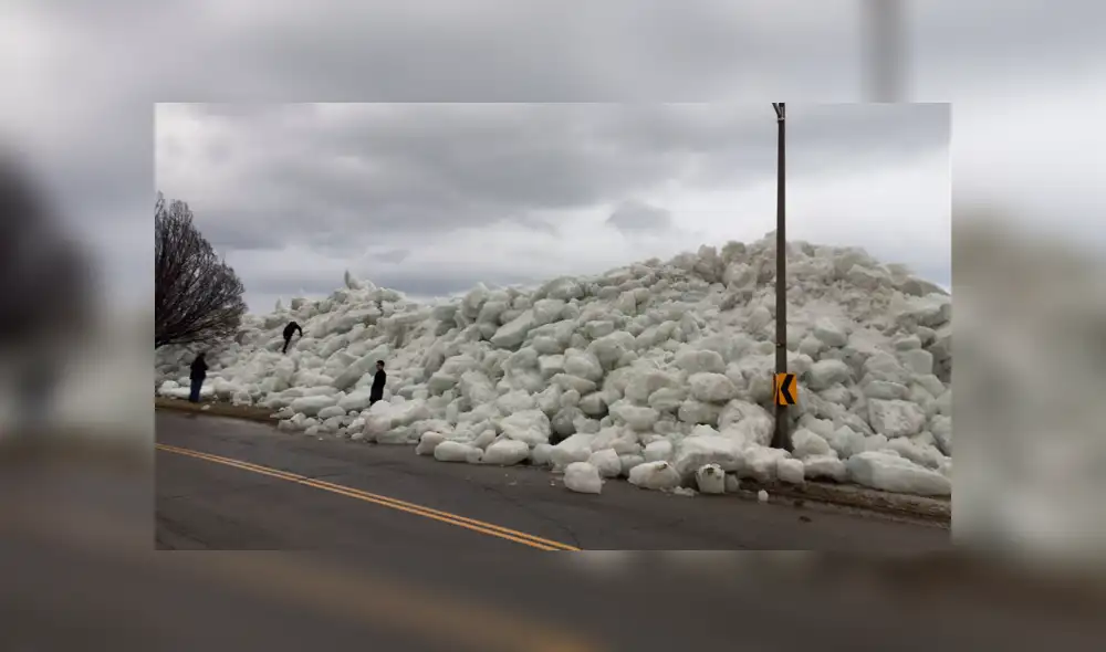 Sorprendente "Tsunami de hielo" llega a Estados Unidos y causa alarma en el mundo [VIDEOS]