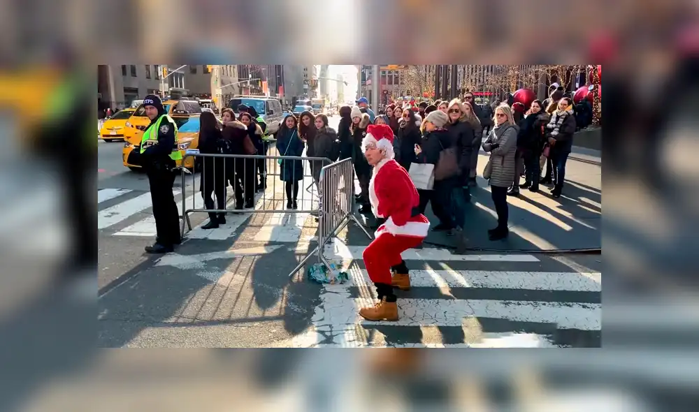 Facebook viral: joven asiático se viste de Papá Noel y baila 'perreo' en plena calle [VIDEO] 