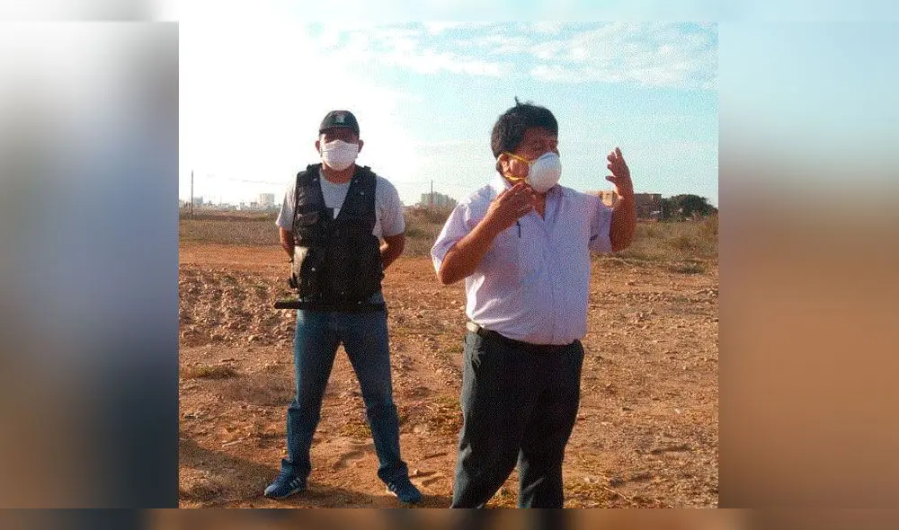 Alcalde de Pimentel llegó el fin de semana al sector San Lorenzo.