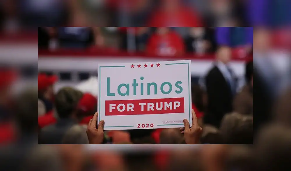 Grupo de simpatizantes latinos en la campaña de Donald Trump. Foto: AFP Grupo de simpatizantes latinos en la campaña de Donald Trump. Foto: AFP
