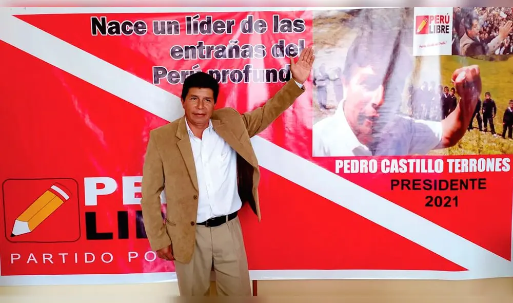 Pedro Castillo lanzó su candidatura a la presidencia Pedro Castillo lanzó su candidatura a la presidencia