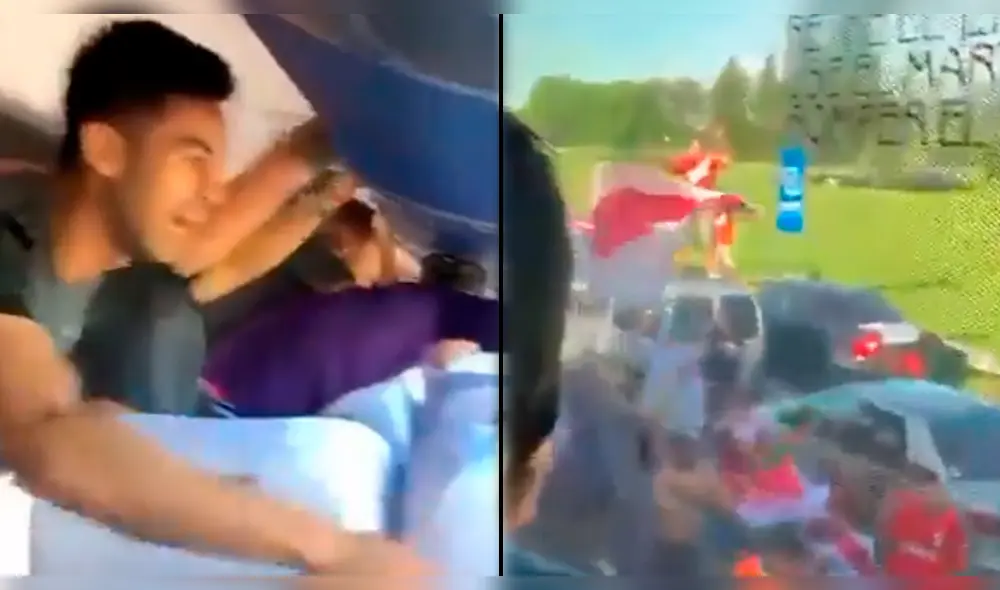 Jugadores de River celebran con la caravana de hinchas la obtención de la Libertadores [VIDEO]