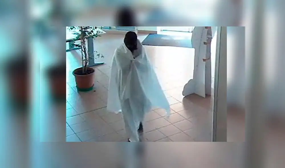 Facebook viral: ladrón vestido como "fantasma" fue captado robando pinturas italianas [VIDEO]