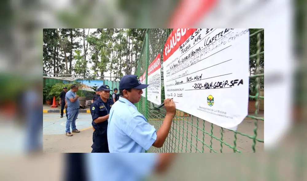 Cierre es solo por 7 días, hasta que los propietarios subsanen todas las observaciones que garanticen un óptimo servicio a los cliente. (Foto: Municipalidad de La Molina) Cierre es solo por 7 días, hasta que los propietarios subsanen todas las observaciones que garanticen un óptimo servicio a los cliente. (Foto: Municipalidad de La Molina)