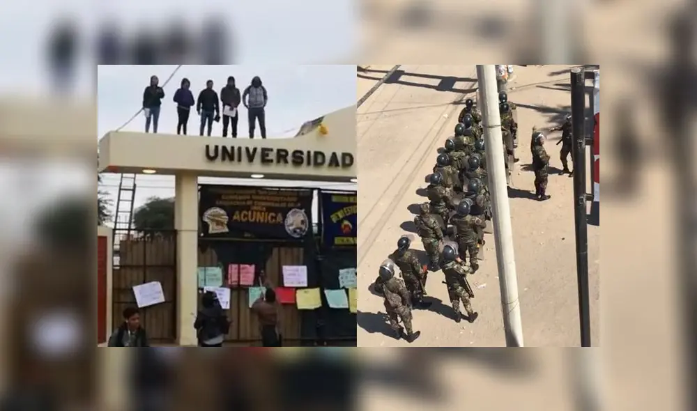 Toma duro algunas horas tras decisión de alumnos en contra del aumento de la tarifa en el comedor universitario. Policía tuvo que intervenir. (Foto: Difusión) Toma duro algunas horas tras decisión de alumnos en contra del aumento de la tarifa en el comedor universitario. Policía tuvo que intervenir. (Foto: Difusión)