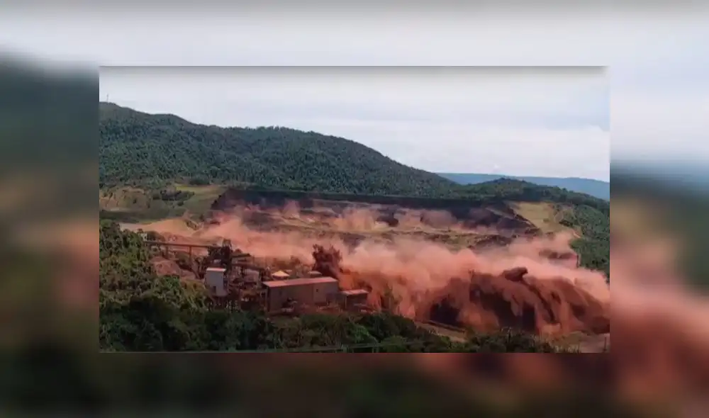 Video muestra momento en que pueblo es enterrado tras ruptura de represa en Brasil