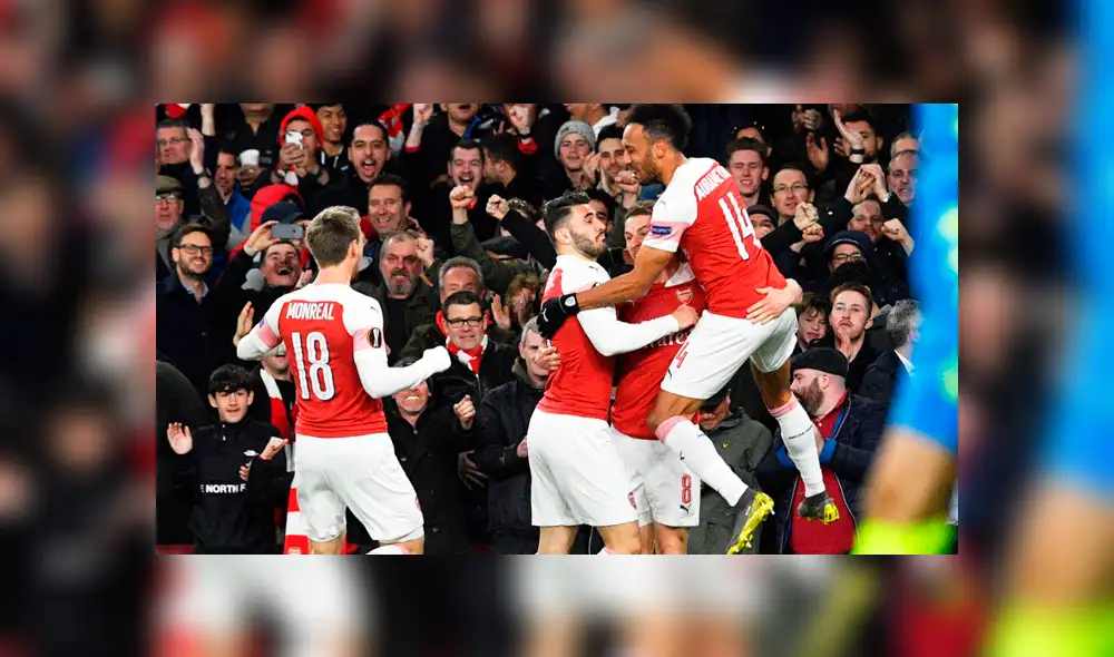 Arsenal derrotó 2-0 al Napoli por los cuartos de la Europa League [RESUMEN]