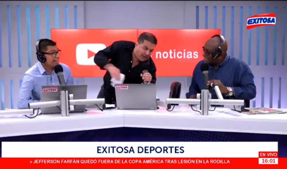 Gonzalo Nuñez se retira del set. Gonzalo Nuñez se retira del set.