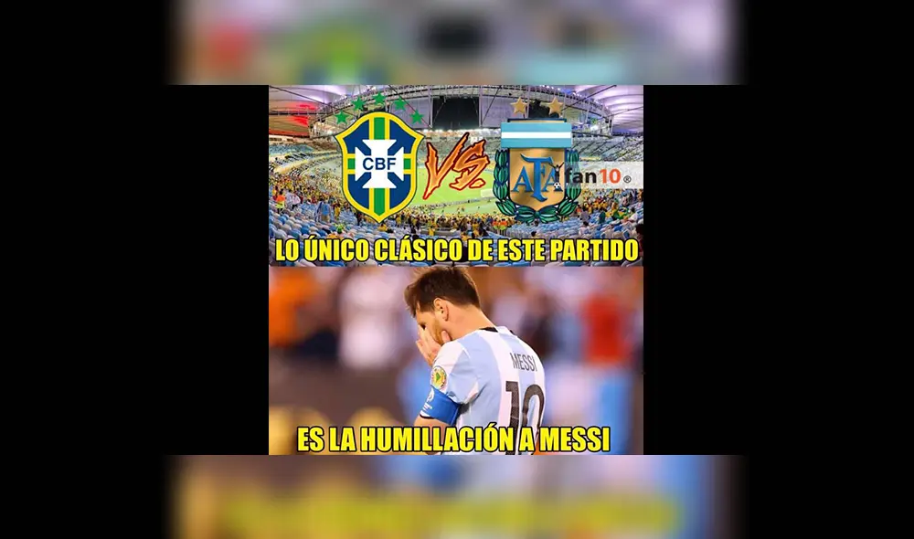 Argentina vs Brasil: memes de Messi tras caer en semifinal.