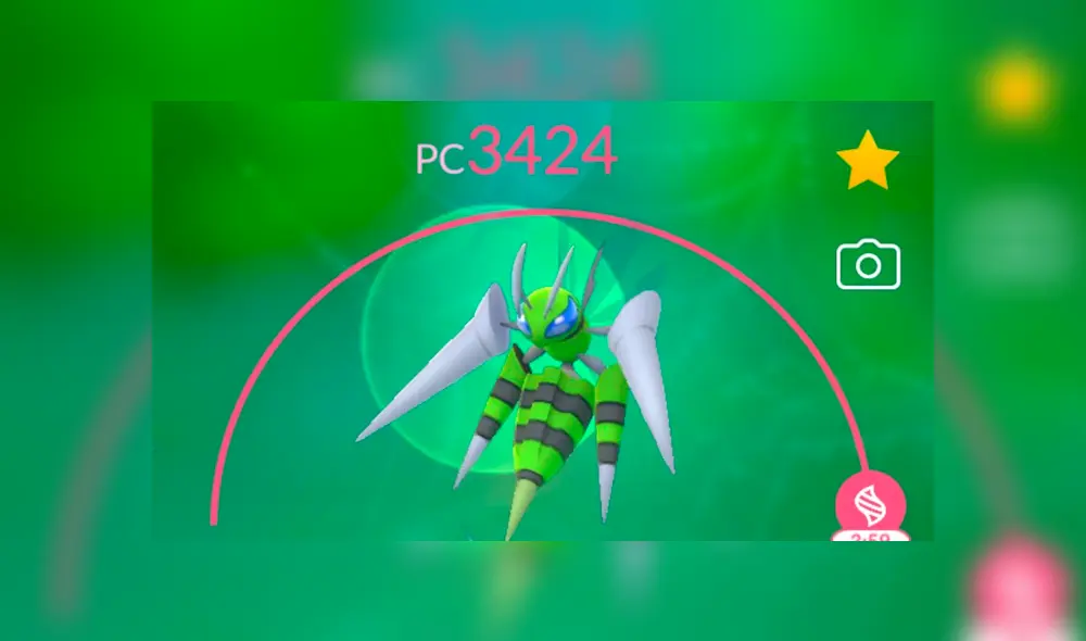 Beedrill alcanza el nivel 44 al megaevolucionar, sin importar su level original. Foto: Pokémon GO.