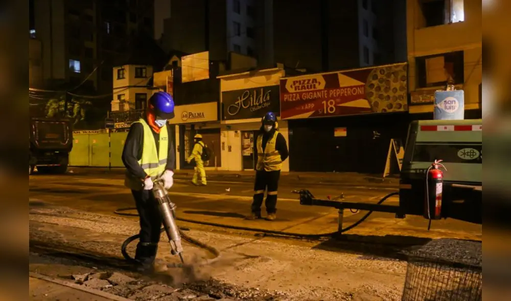 Municipalidad de Lima informó que se iniciaron los trabajos de mejoramiento de la avenida Garzón. Foto: MML