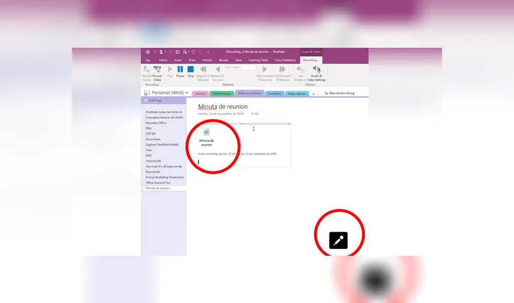 Usa la opción de grabar y asegúrate de que el micro de tu PC o laptop capte la clase virtual.