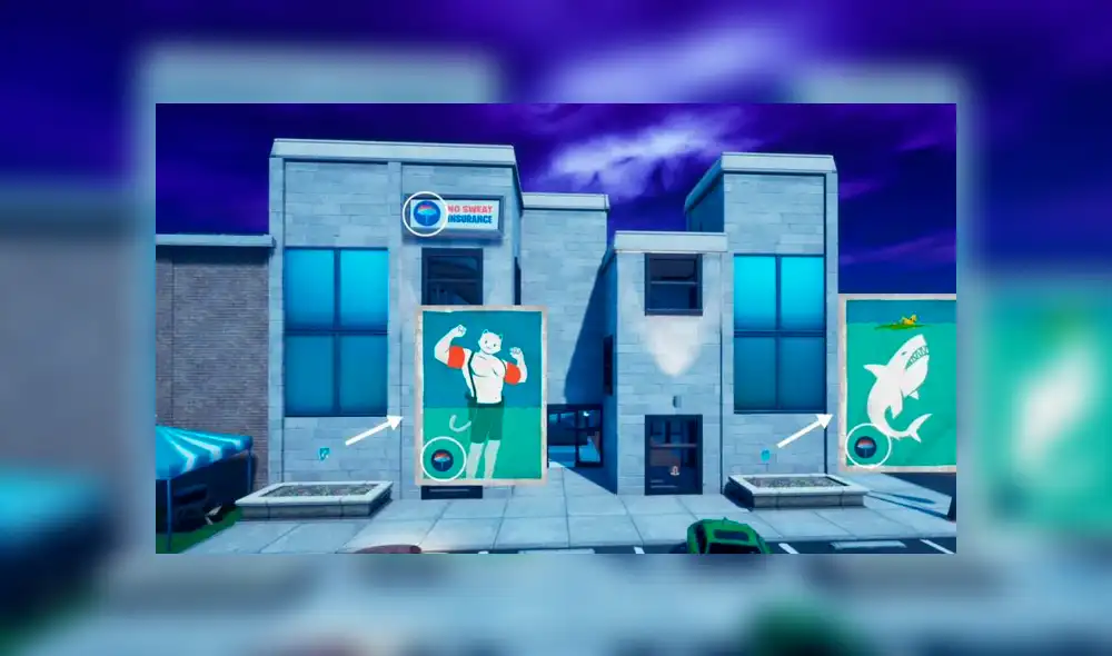 Tiburones y trajes para flotar o bucear.