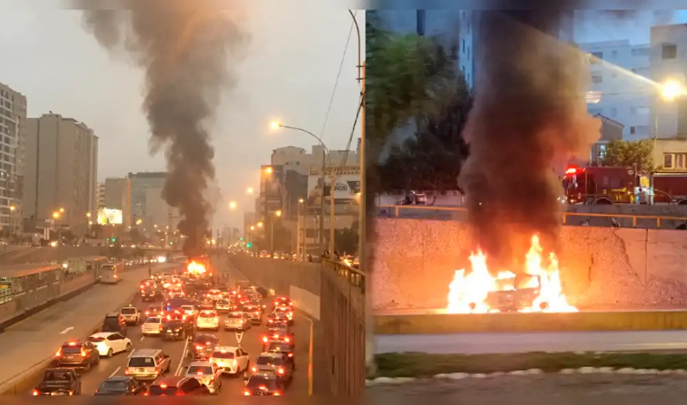 Incendio se registra desde horas de la noche. (Foto: Captura de video) Incendio se registra desde horas de la noche. (Foto: Captura de video)