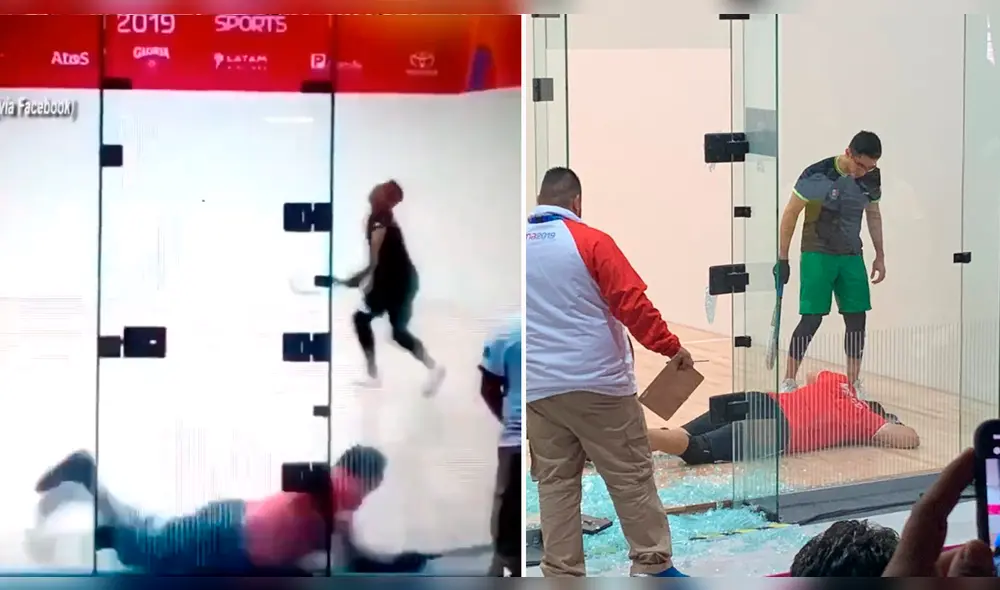 Juegos Panamericanos: el mexicano Álvaro Beltrán impactó con los cristal en la final de ráquetbol. Foto: Captura de video. Juegos Panamericanos: el mexicano Álvaro Beltrán impactó con los cristal en la final de ráquetbol. Foto: Captura de video.