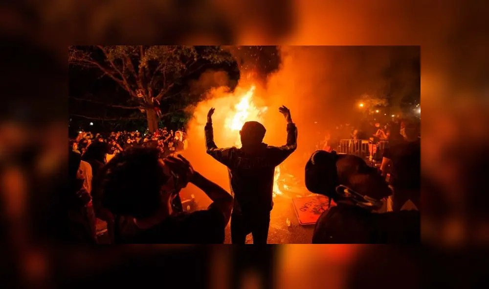Estados Unidos. Incendios y saqueos en medio de protestas por el caso George Floyd. Foto: EFE. Estados Unidos. Incendios y saqueos en medio de protestas por el caso George Floyd. Foto: EFE.