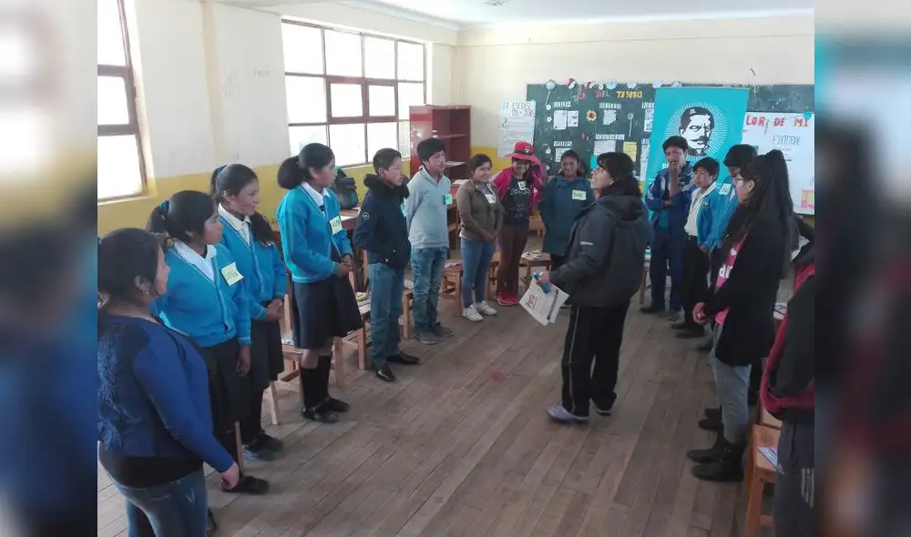 Escolares luchan contra la trata de personas en Cusco Escolares luchan contra la trata de personas en Cusco