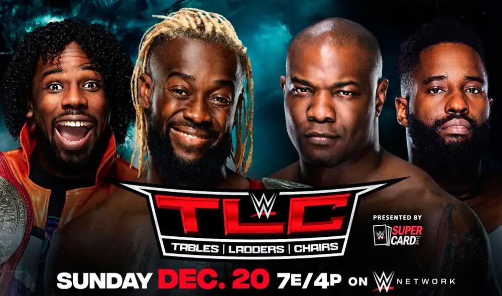 The New Day (Kofi Kingston y Xavier Woods) (c) vs. The Hurt Business (Shelton Benjamin y Cedric Alexander) luchan este domingo en TLC 2020. Foto: WWE