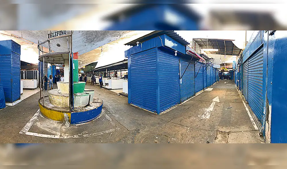 Labor. Los trabajos liderados por Luis Miranda permitieron liberar los pasadizos de puestos de venta en la sección Hongos.