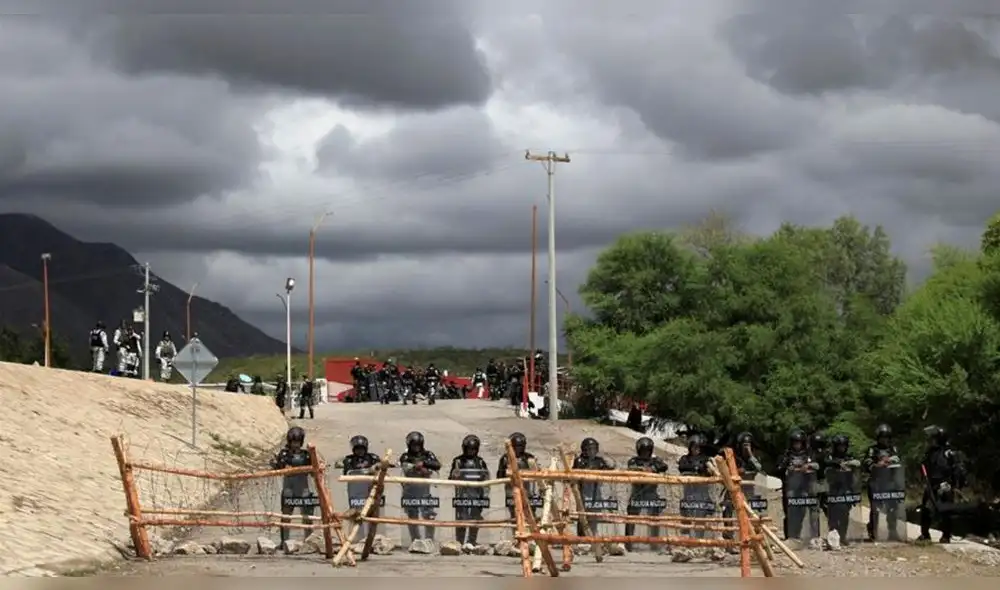 Ganaderos y empresarios también han apoyado a los protestantes, que mantienen tomada la presa La Boquilla. Foto: EFE