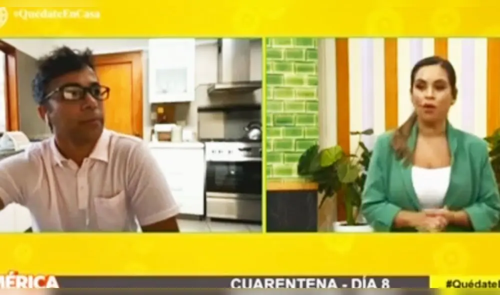 Renzo Schuller conduce América Hoy desde su casa Renzo Schuller conduce América Hoy desde su casa