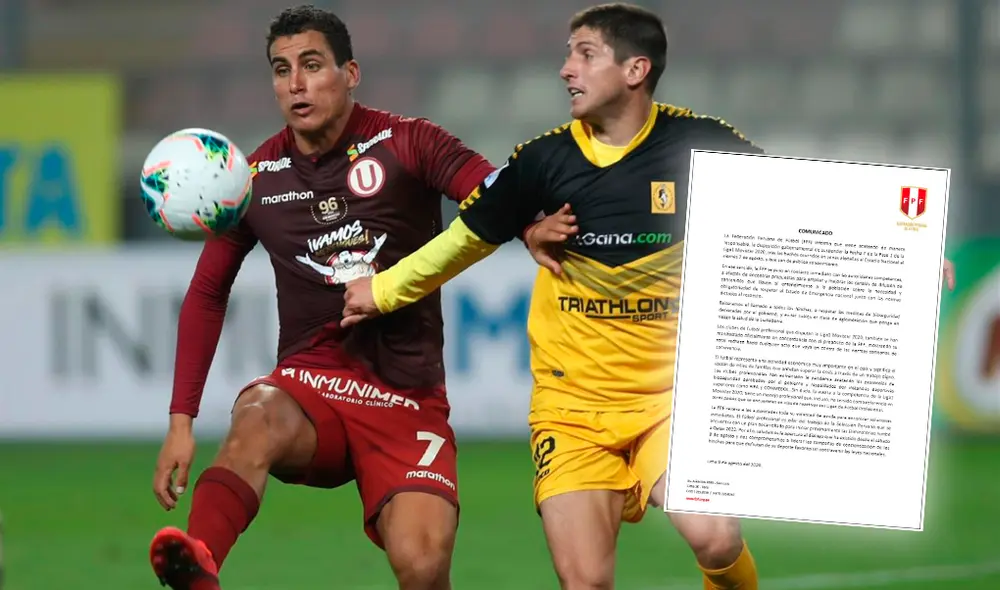 Liga 1 Movistar: FPF informa que hay un diálogo con las autoridades con el fin de buscar soluciones tras suspenderse el campeonato. Foto: Universitario