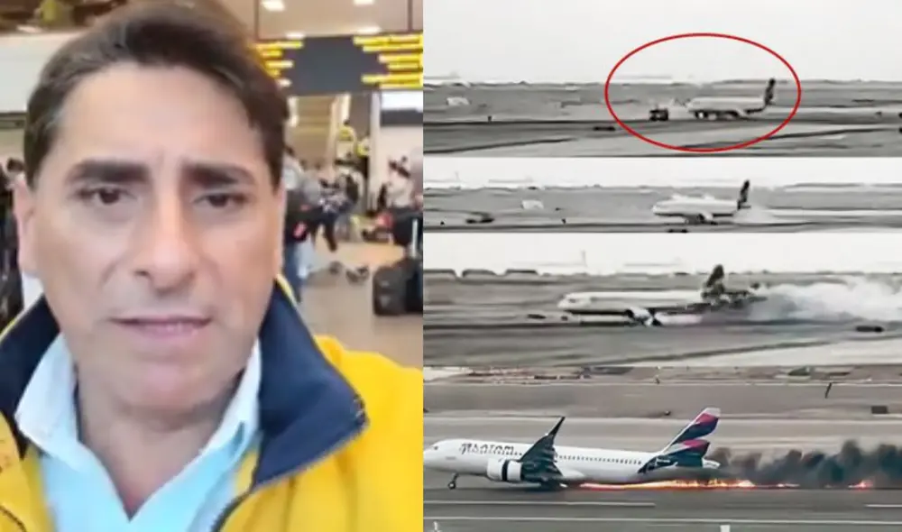 Carlos Álvarez se encontraba en la pista de aterrizaje cuando ocurrió el siniestro. Foto: Instagram/ Carlos Álvarez/composición LR/difusión