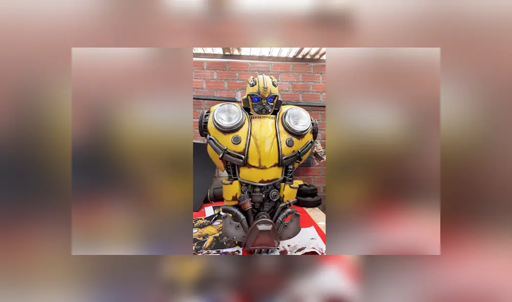 Facebook viral: peruano hace cosplay ‘hiperrealista’ de Bumblebee y sorprende a fans de Transformers. Foto: Rene Loayza/Alter Ego