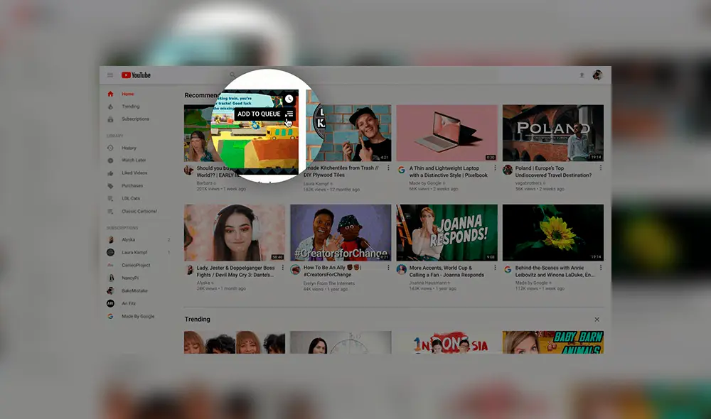 YouTube presenta nuevo diseño en su interfaz.