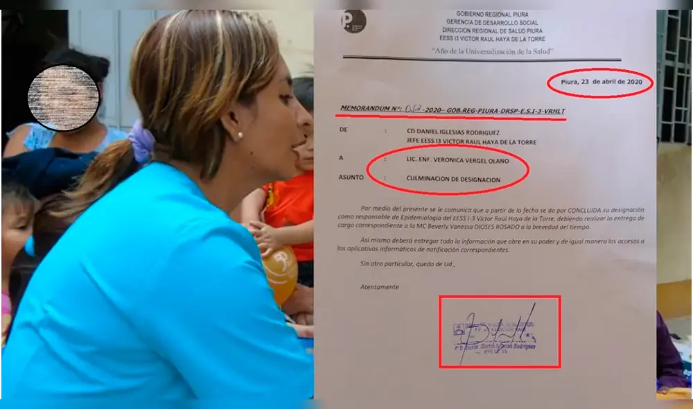 La enfermera era responsable del área de Epidemiología.