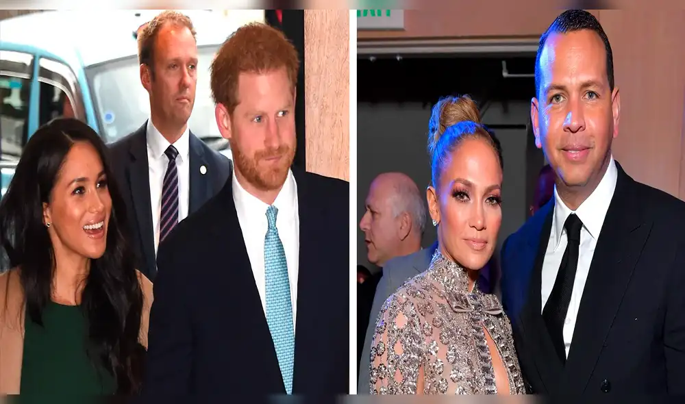 Alex Rodriguez, Jennifer Lopez, Meghan Markle, príncipe Harry