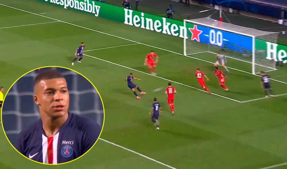 Kylian Mbappé se perdió un claro gol para el PSG en la final de la Champions League. | Foto: ESPN 2 Kylian Mbappé se perdió un claro gol para el PSG en la final de la Champions League. | Foto: ESPN 2