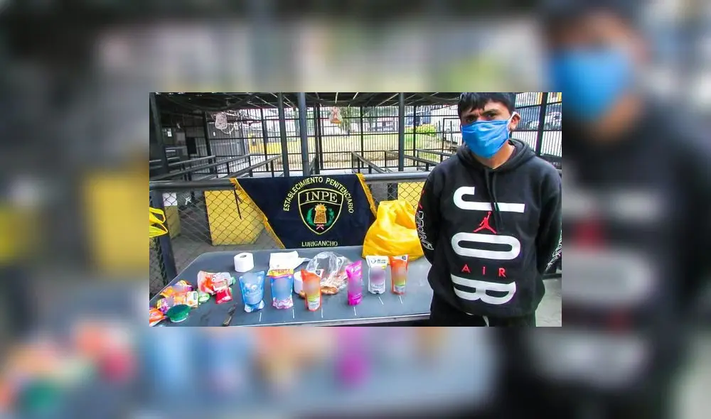 Hombre que intentó ingresar cocaína a penal de SJL | Créditos: difusión / INPE