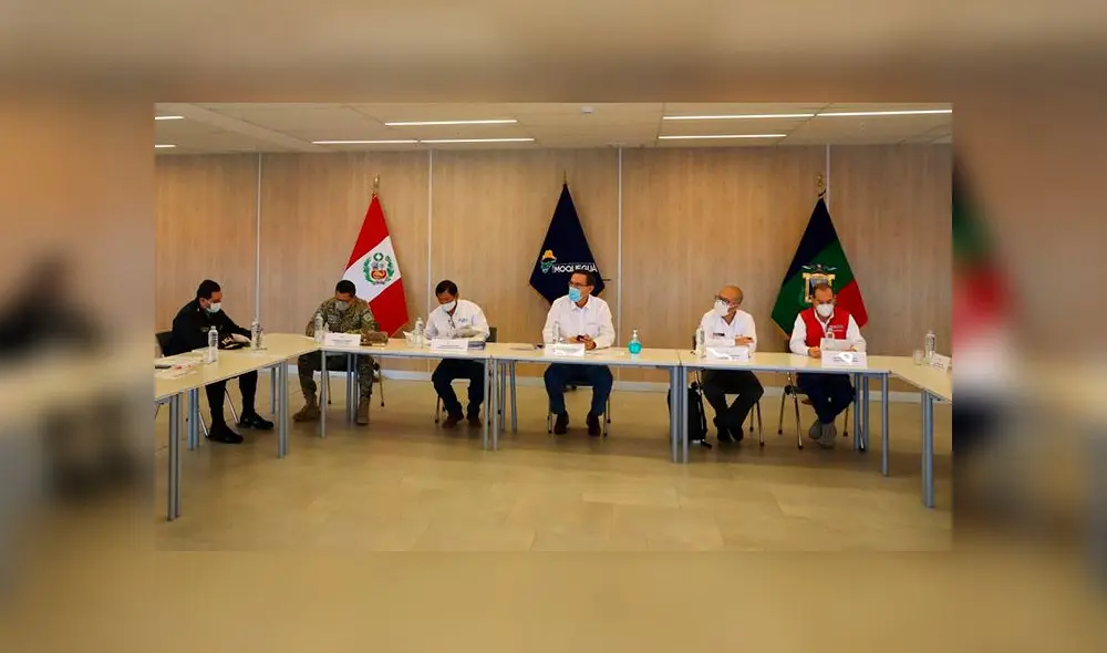 El presidente de la República encabezó una reunión con el comando COVID-19 de Moquegua.
